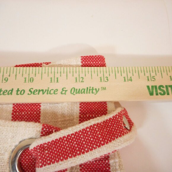 Free People Its A Wrap Skirt S Coastal Striped Lined Beachy Red Cream Peppermint - Picture 5 of 10